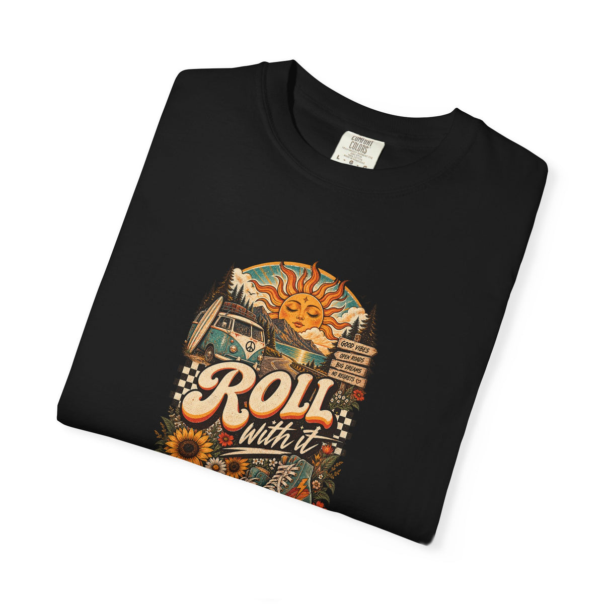 Roll With It – Retro Graphic Tee
