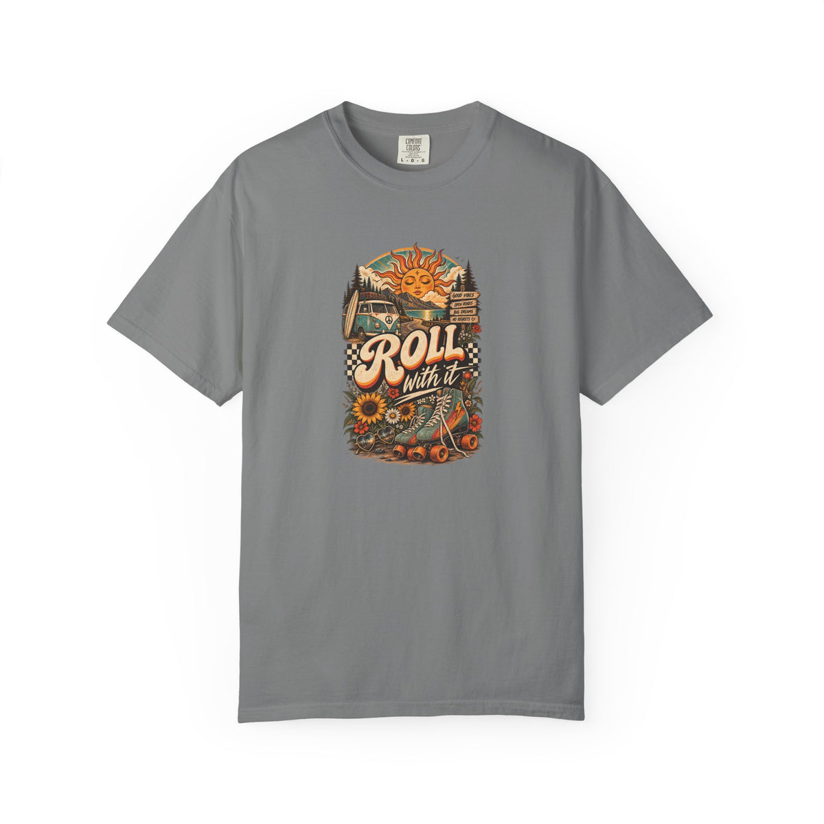 Roll With It – Retro Graphic Tee