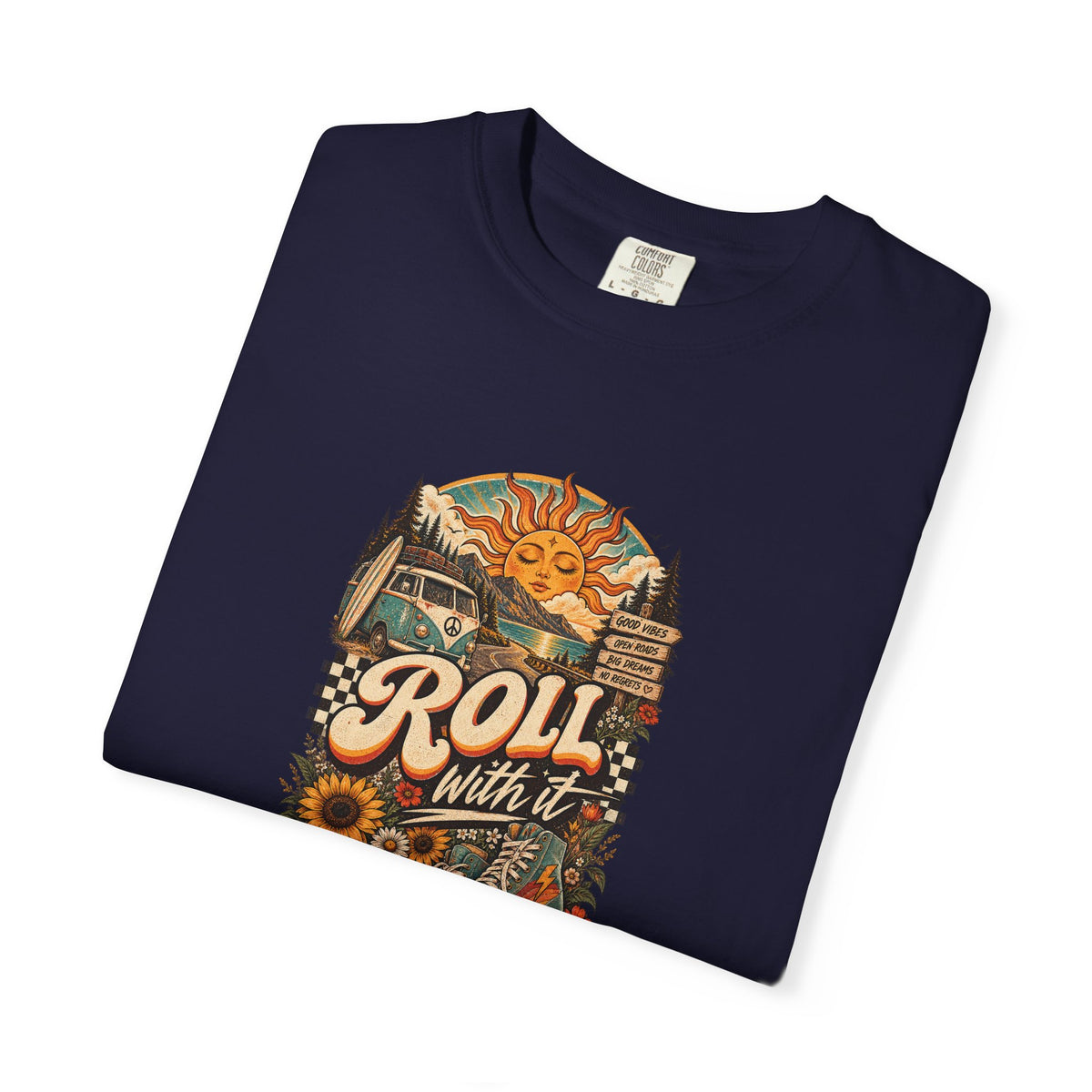 Roll With It – Retro Graphic Tee