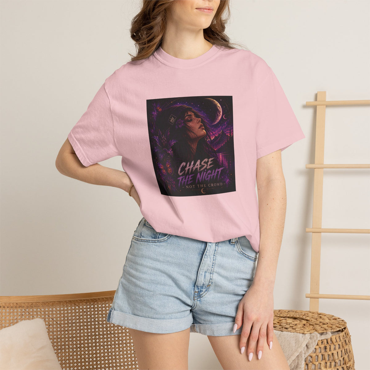 Chase the Night, Not the Crowd – Unisex Graphic Tee