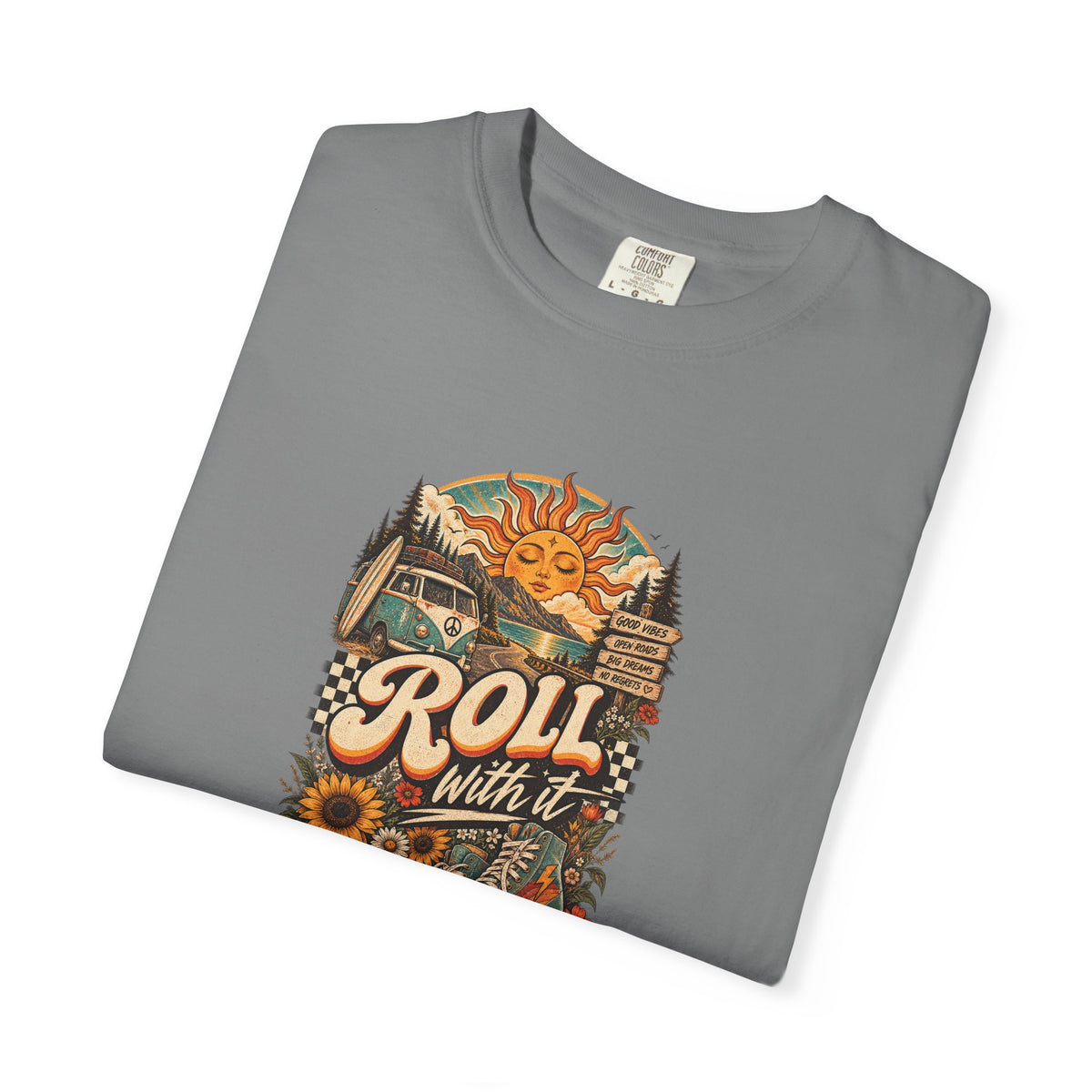 Roll With It – Retro Graphic Tee