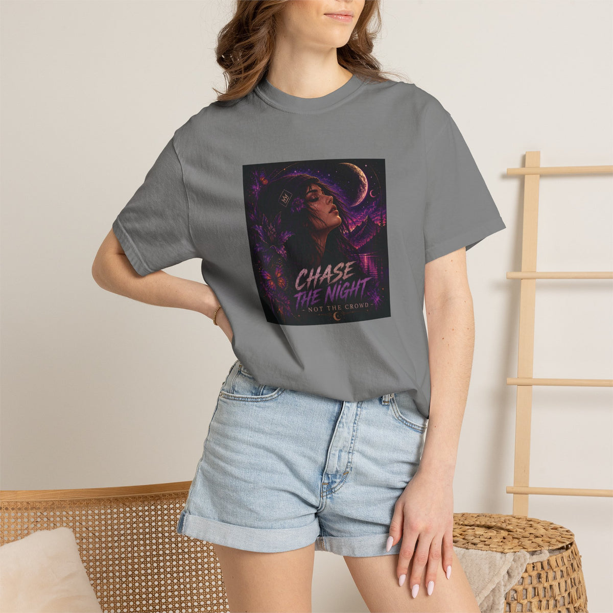 Chase the Night, Not the Crowd – Unisex Graphic Tee