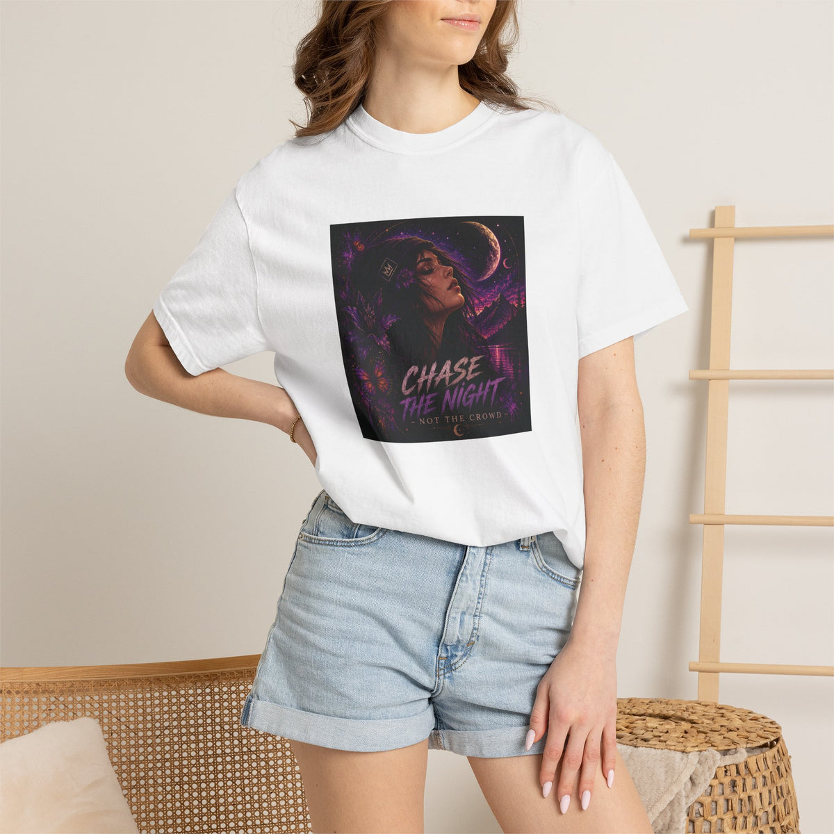 Chase the Night, Not the Crowd – Unisex Graphic Tee