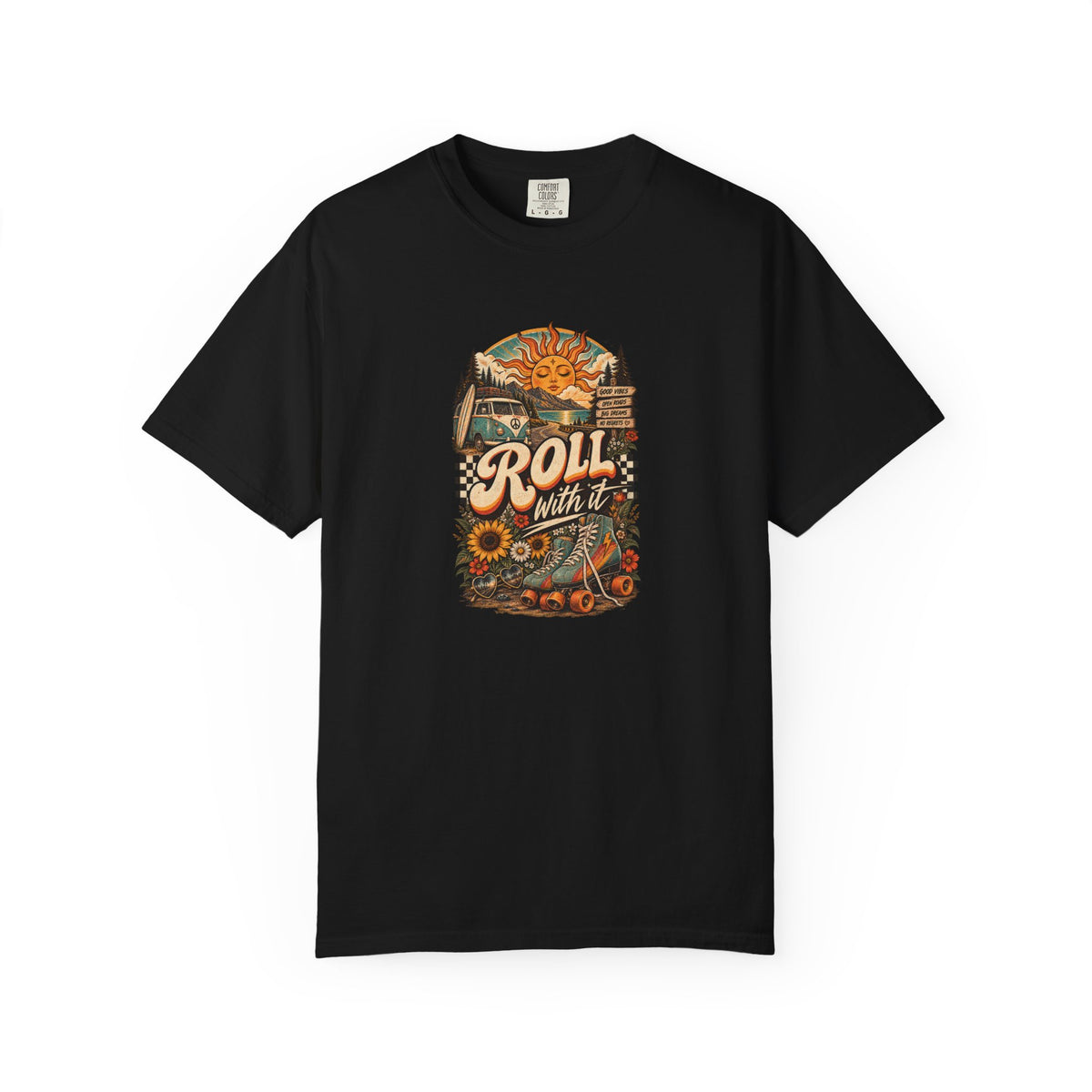 Roll With It – Retro Graphic Tee